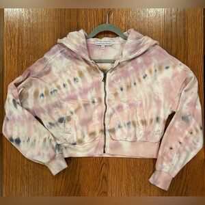 Young Fabulous & Broke Cropped Zip Hoodie - Size S